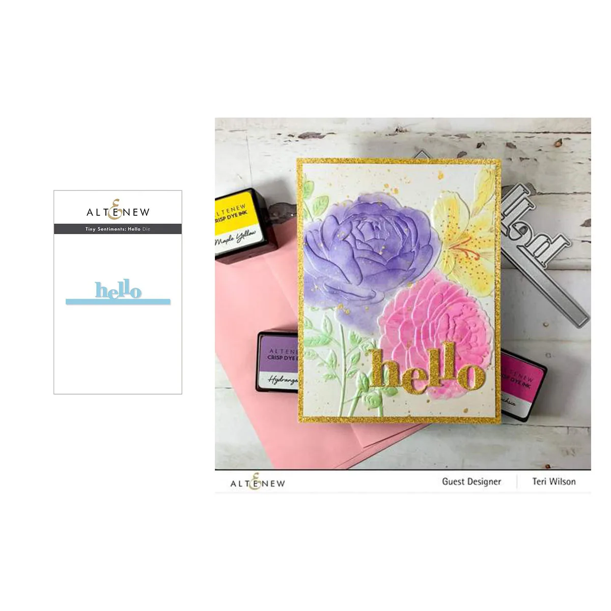 

Tiny Sentiments Hello Metal Cutting Die Scrapbook Embossed Paper Card Album Craft Template Cut Die Stencils New for 2021 Arrive