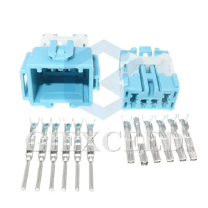 6 контактов 6098-1373 6098-1377 автомобильный светильник гнездо питания автомобильная лампа провод гнездовой штекер разъем для Honda