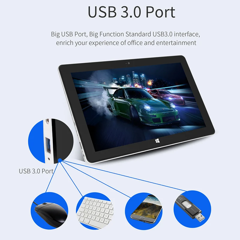 Планшет Jumper Ezpad 6 Pro 2 в 1 11 дюймовый Ips экран 1080P I n t e l ГБ Ddr3 64 Гб Emmc Apollo Lake N3450 Windows