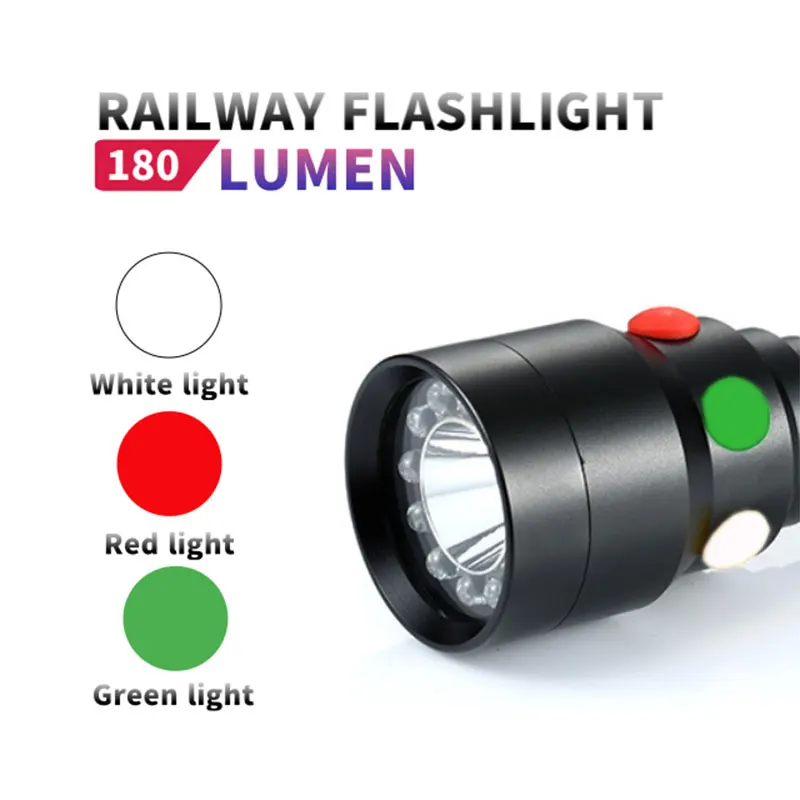 TMWT Белый Красный Зеленый LED триколор Перезаряжаемые железнодорожного сигнальная