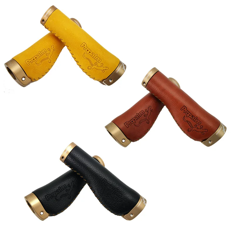 

Road Bicycles Retro Cowhide Genuine Leather Handlebars Grips Cover for MTB Mountain Folding Bike Fixed Gear