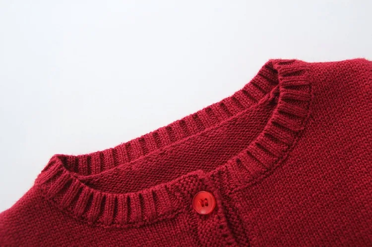 Red Baby Girls Sweater Cardigan Cotton Navy Blue Jackets Outerwear Coat Kid Clothes for 1 2 Year Old 195105 |