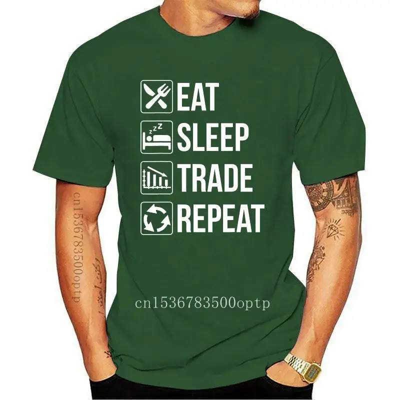 

Funny Trading Eat Sleep Trade Repeat TShirt