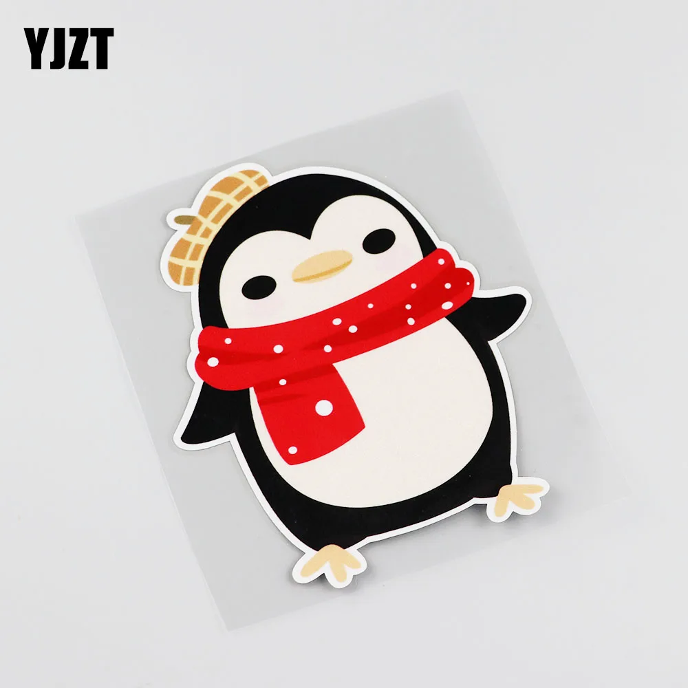 

YJZT 12CMX14.6CM интересный Пингвин стикер автомобиля животные наклейка 13B-0036