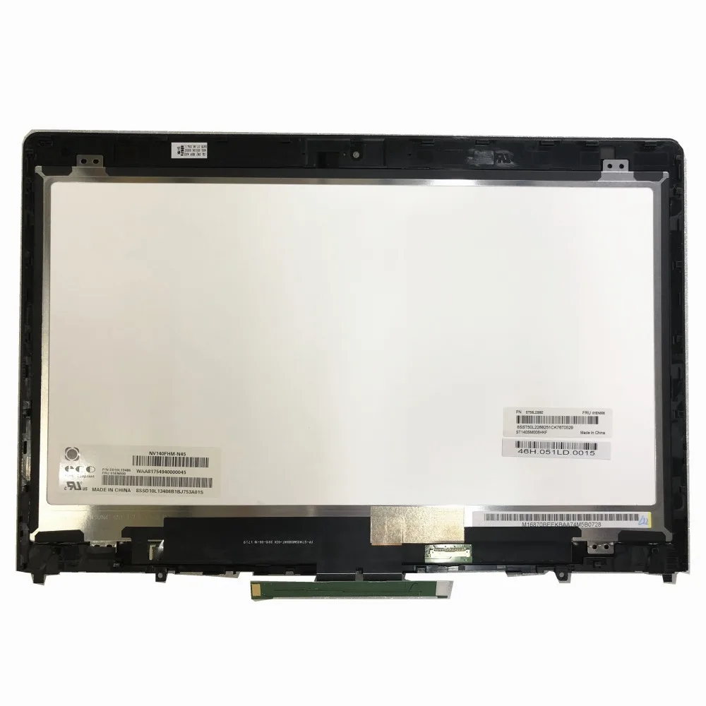 14 &quotдля Lenovo Thinkpad P40 Йога 460 ЖК-дисплей с сенсорным экраном в сборе NV140FHM N45 LTN140HL05
