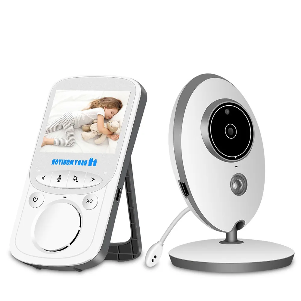Беспроводной ЖК Аудио Видео Детский Монитор радио няня музыкальный Интерком IR 24h