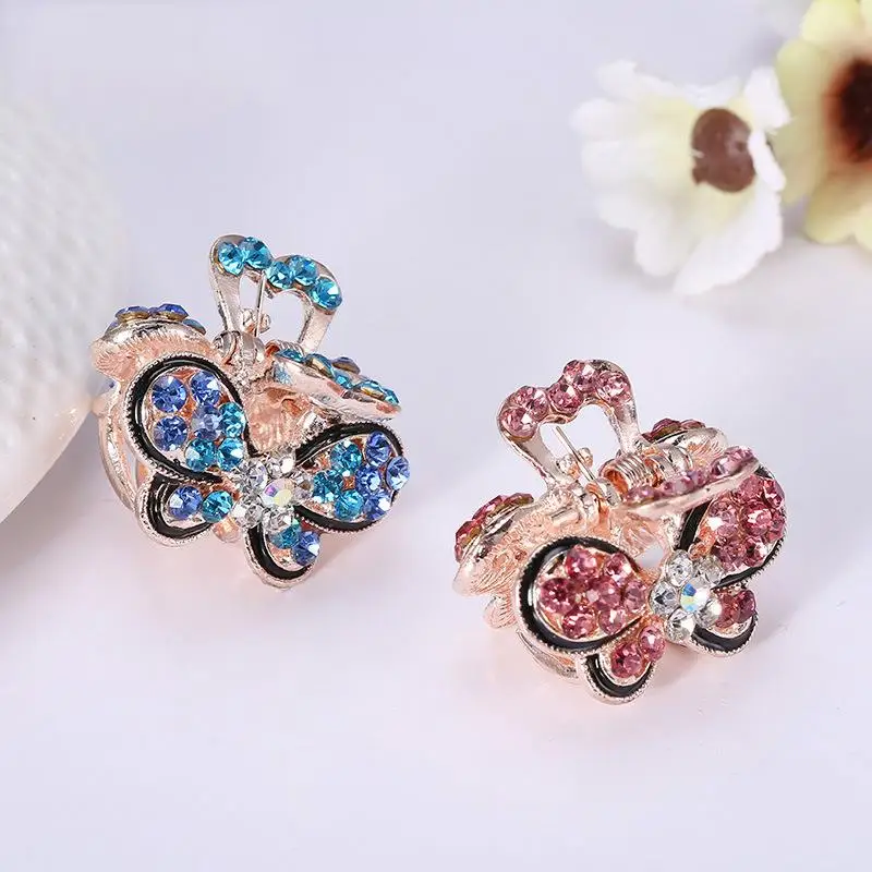 

1 шт. новые кристаллы стразы заколки для волос Мини Бабочка Корона Краб заколка для волос заколки аксессуары для волос ювелирные изделия под...