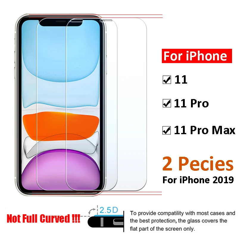 2 шт. бронированное стекло iphone 11 11pro 11promax on для pro max закаленное защитное 11max чехол |