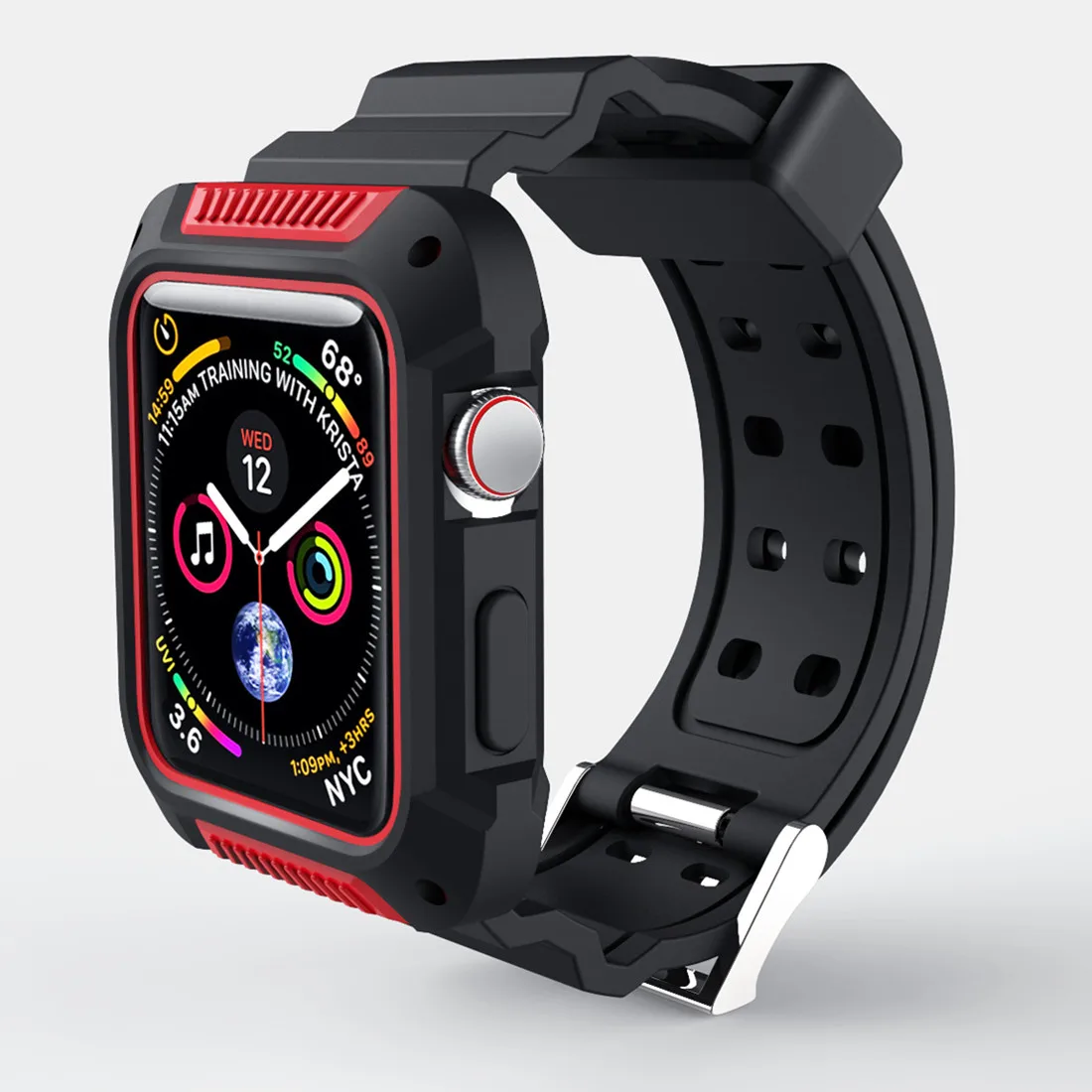 Чехол + ремешок для apple Watch band 4 (iwatch 5) 44 мм 40 watch 3 2 1 42 38 защитный чехол Аксессуары |