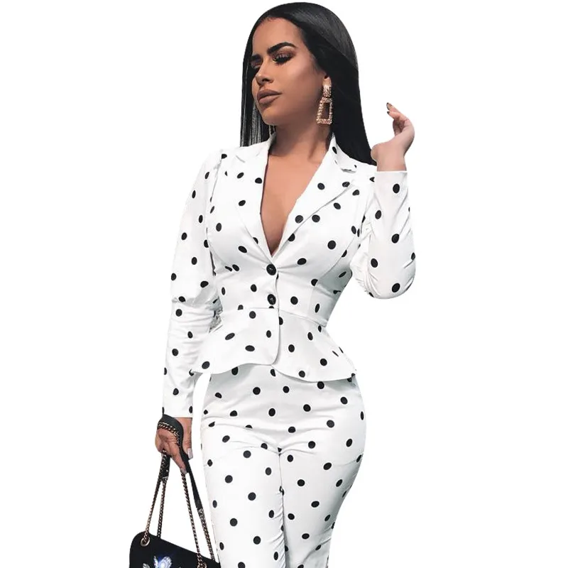 Европейский станция Женский Печатный принт костюм с длинными рукавами комплект