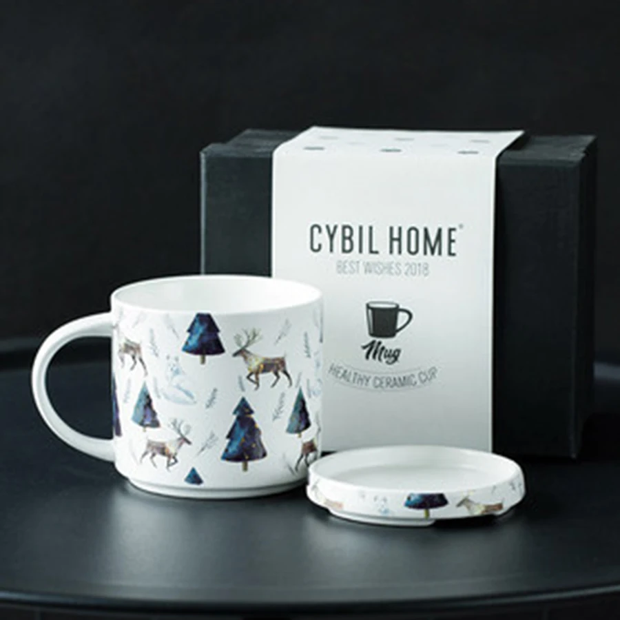 

Ceramic Travel Coffee Mugs Creative Funny Handmade Xmas Modern Printed Smoothie Couple Cups Caneca Taza Cafe Gifts Idea EE5MK