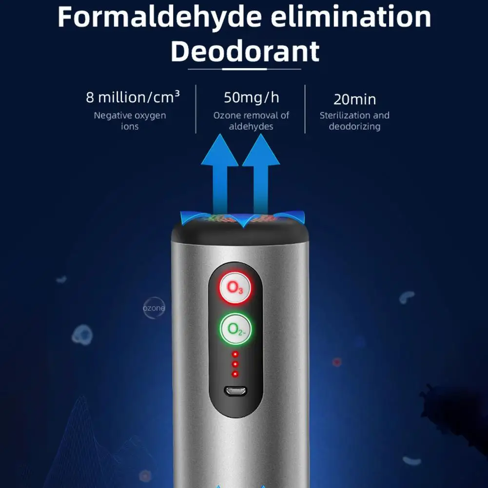

Air Ozonizer Portable Ozone Generator Air Purifier Anion Air Cleaner Sterilization Disinfection for Car Home Office Air Purifier