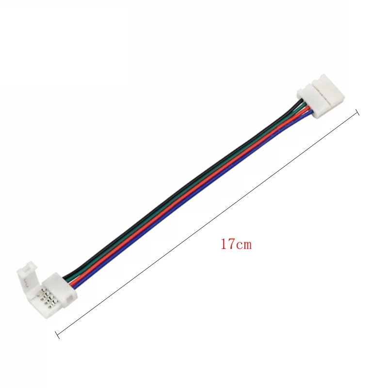 5/10 шт./лот PCB кабель 4 Pin10mm с двойной пряжкой Светодиодные Ленты Разъемы для 5050 2835 RGB