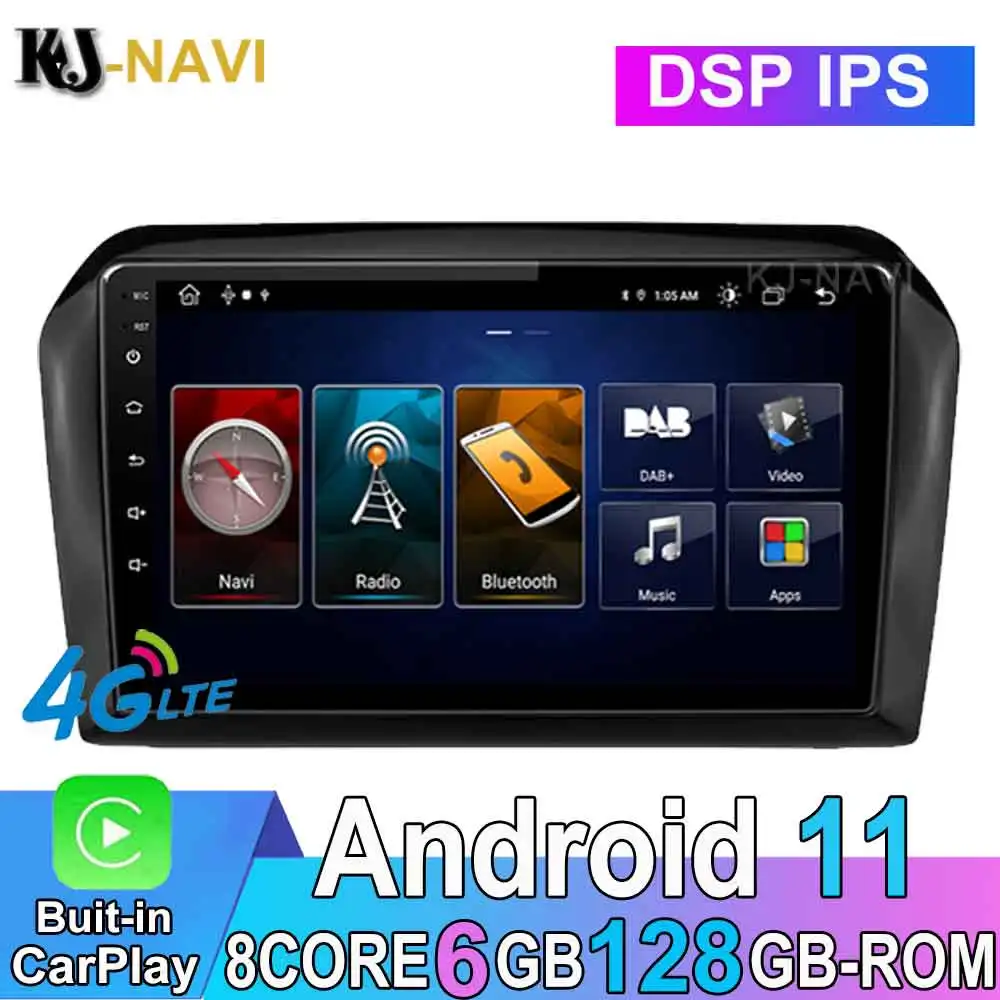 

9" 6+128G DSP Android 11 Car Radio Player CARPLAY For Volkswagen VW New Jetta 2012-2018 Multimedia Navigation 4G Wifi No DVD
