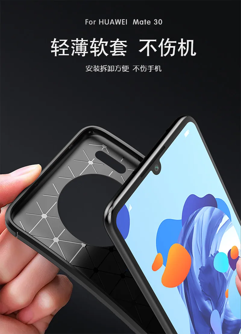 Чехол для Huawei Mate 30 противоударный силиконовый чехол Pro телефона Funda Couque Capa |