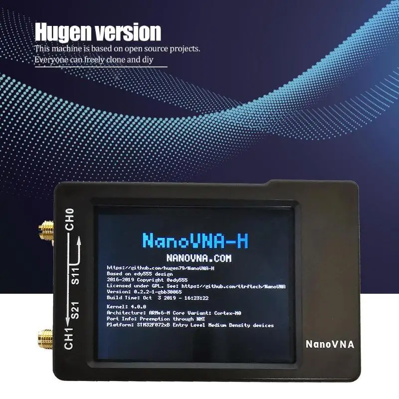 2019 нано VNA H 50 кГц 900 МГц векторная сеть MF HF VHF UHF Цифровой анализатор антенны