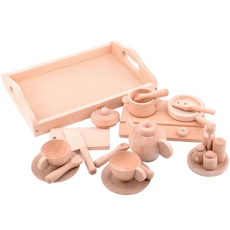 

Детские кухонные принадлежности для готовки, деревянный домик для резки еды, игрушка