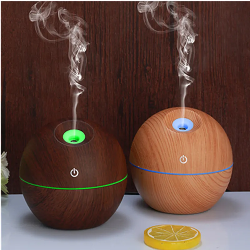 

USB Aroma Wood Oil Diffuser Ultrasonic Electric Aroma Light Led Mist Maker For Home Air Humidifier