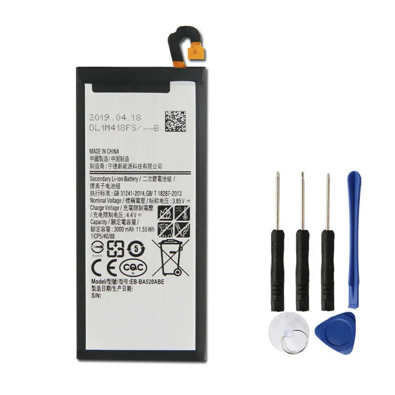 Оригинальный аккумулятор EB-BA520ABE для 2017 версии samsung GALAXY A5 A520F 3000mAh | Мобильные