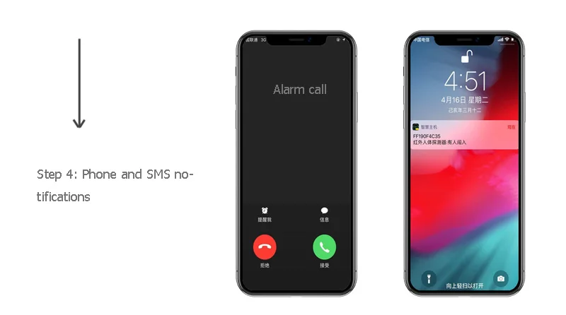 Sgooway Wifi домашняя охранная сигнализация с Android/IOS APP 433 МГц датчик
