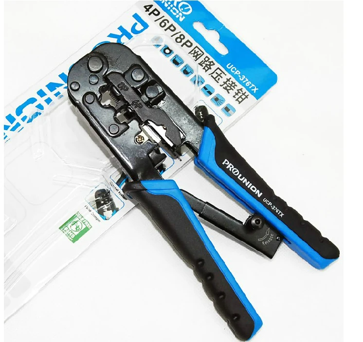 14 IN 1 Pro'skit UCP-376TX multi-functional Modular Crimper for Network cable pilers 4P/6P/8P Hand tools kit