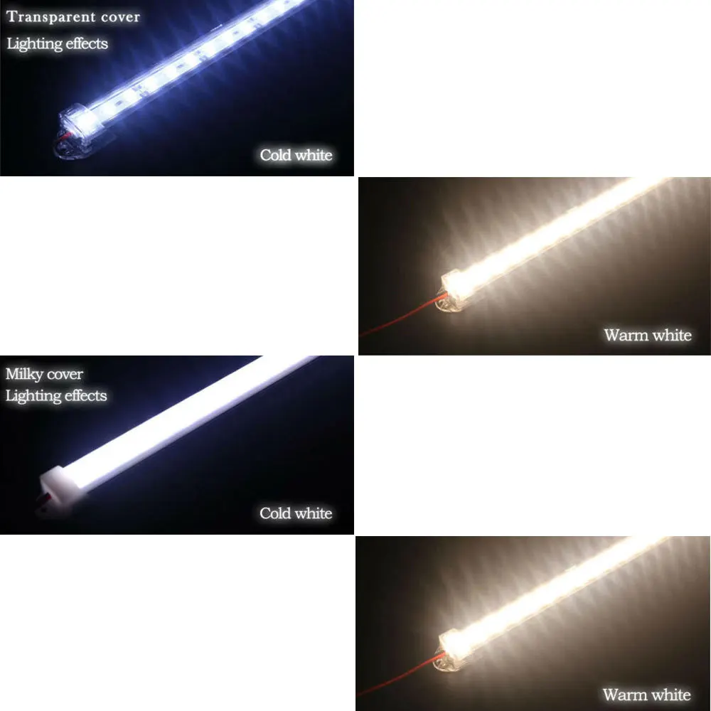 

LED Hard Rigid LED Strip Bar Cabinet Light 50CM U Aluminium Shell 12V 18W 5730 Cabinet Light NEW