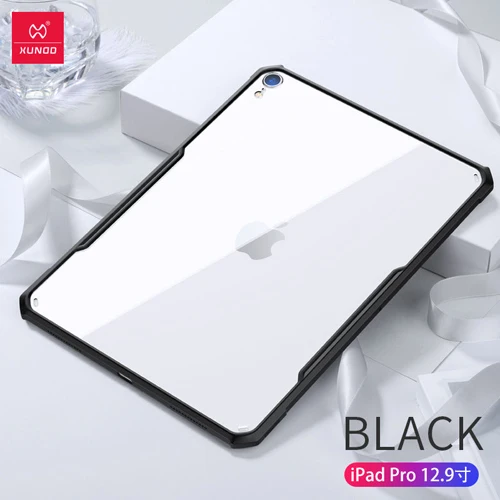Black-iPad Pro 12.9 Xundd прозрачная на планшет чехол для iPad Pro 1" 9,7" / подушки безопасности анти-осень противоударный чехол для iPad Pro 12," - Цвет: Black-iPad Pro 12.9
