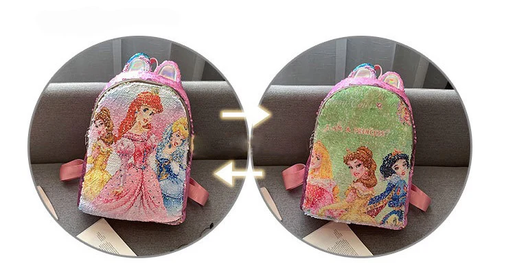 2 school bag JZYZQBX София первая школьная сумка обесцвечивание блёстки рюкзак детский plecak школьный рюкзак для девочек - Цвет: 2 school bag