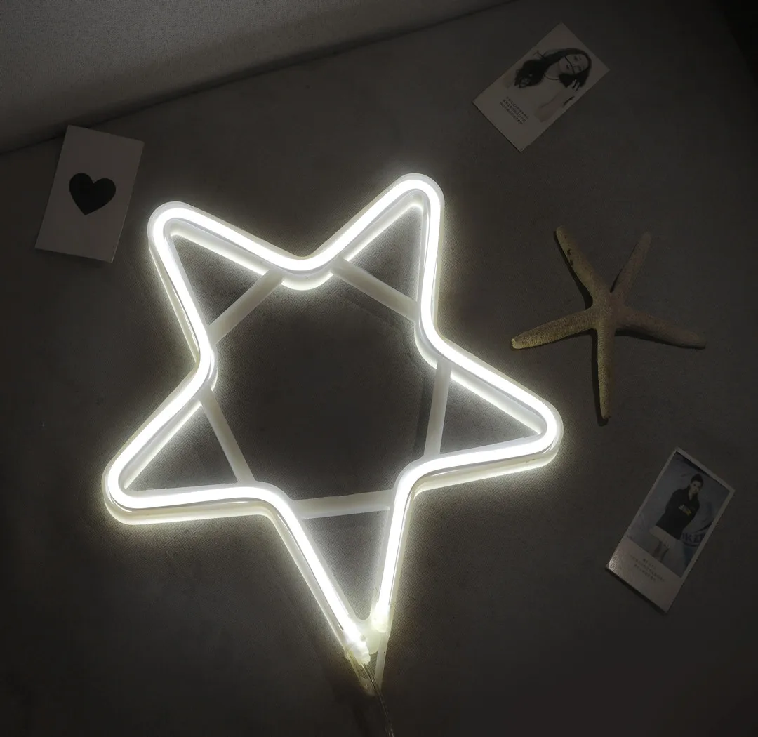 

Five-Stars Flexible LampBelt Strip Neon Light For Indoor Outdoor Silicone Resistant Waterproof party birthday new yeardecoration