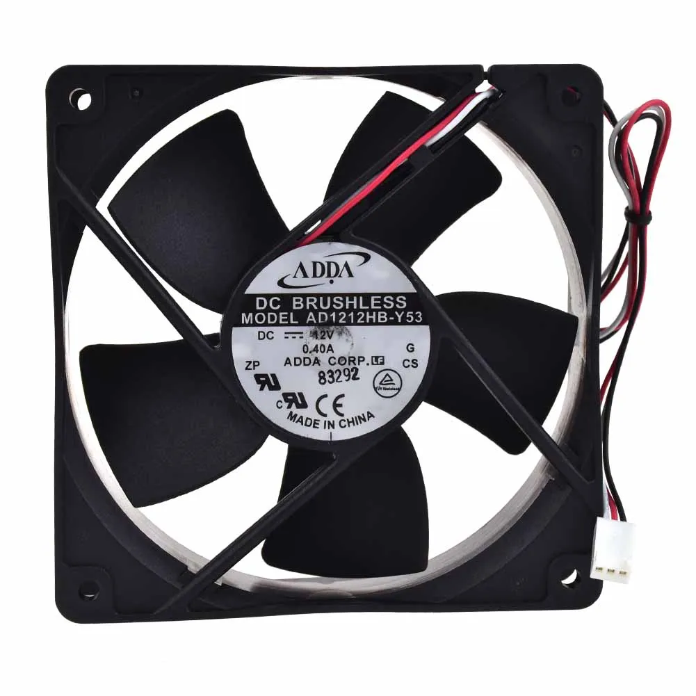 

For ADDA AD1212HB-Y53 120*120*32MM 12V 0.40A cooling fan 3pin Processor Cooler Master Heatsink Fan