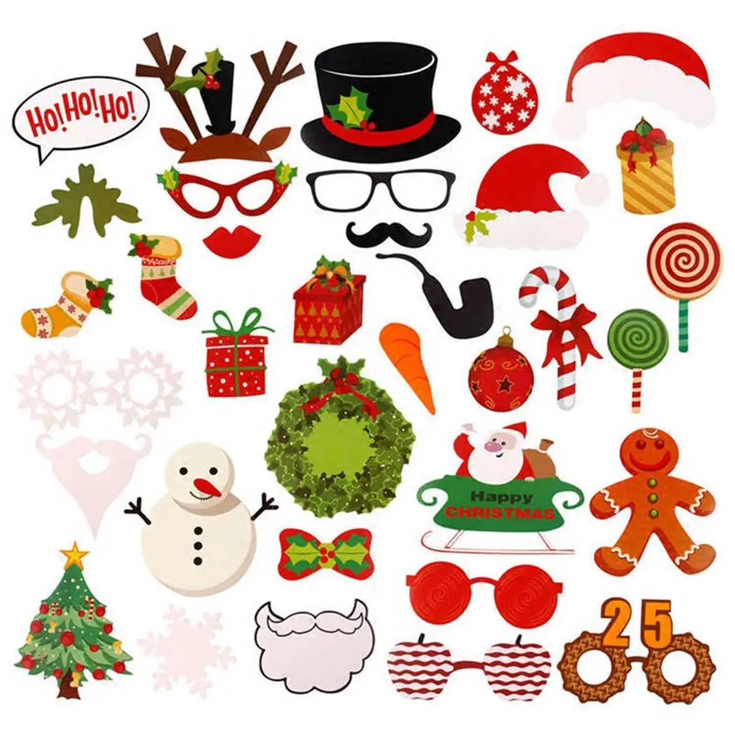 Рождественский реквизит для фотосессии карнавал новый год Рождество Вечерние