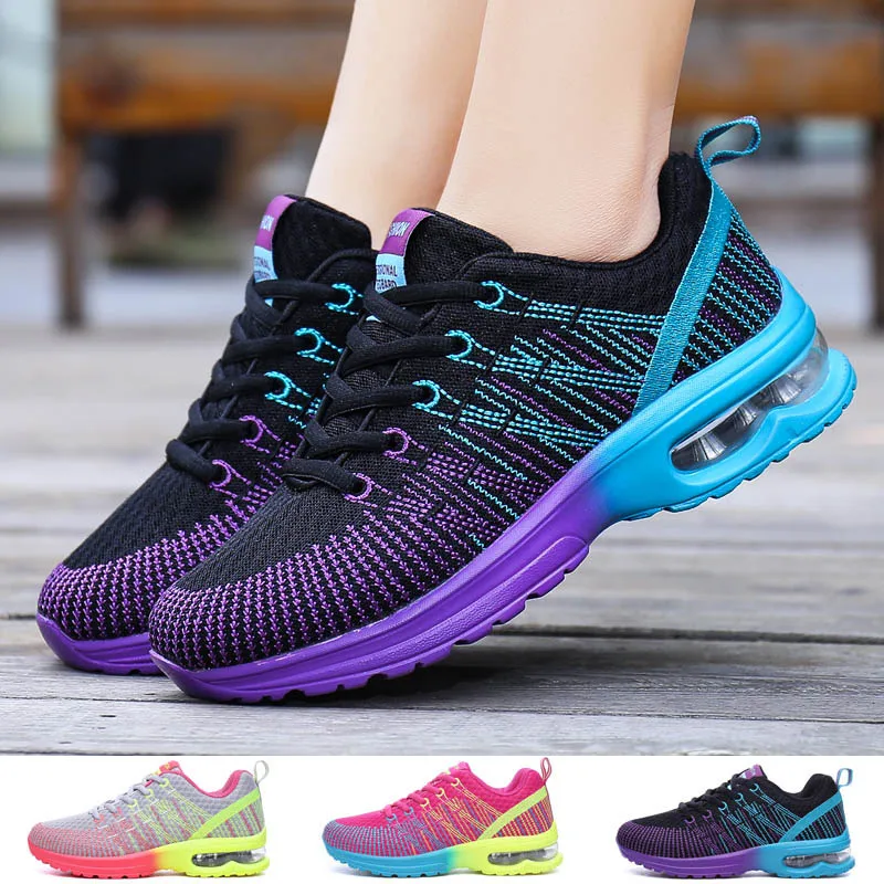 

Women Running Shoes Lace Up Sneakers Tennis Athletic Trainer Breathable Outdoor Casual Sport Footwear Zapatos De Mujer Zapatos