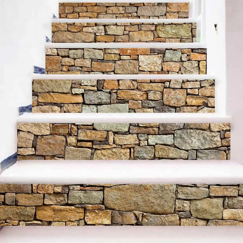 Самоклеящаяся 3D Наклейка на стену из ПВХ 6 шт./компл. | Дом и сад