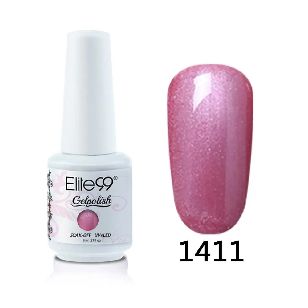 1411 Elite99 8 мл Гель-лак для ногтей Vernis Полупостоянный лак для ногтей УФ-гель лак для ногтей эмаль для маникюра Лак для ногтей - Цвет: 1411