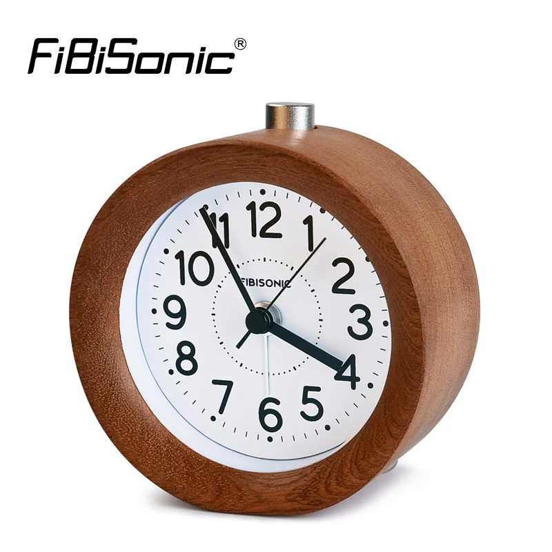 

Электронные настольные часы FiBiSonic, круглые настольные электронные часы с подвижным механизмом, с современной иглой, будильником