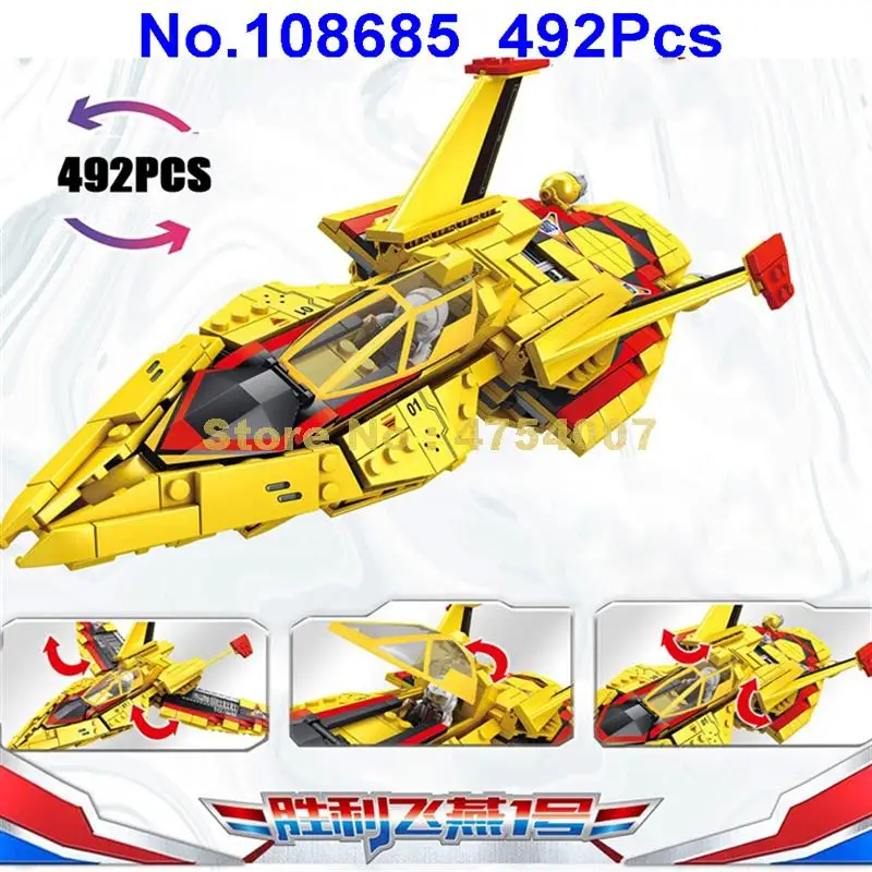 108685 492 шт ultraman tiga guts wing 1 fighter madoka daigo /nanase rena 4 фигурки строительные блоки