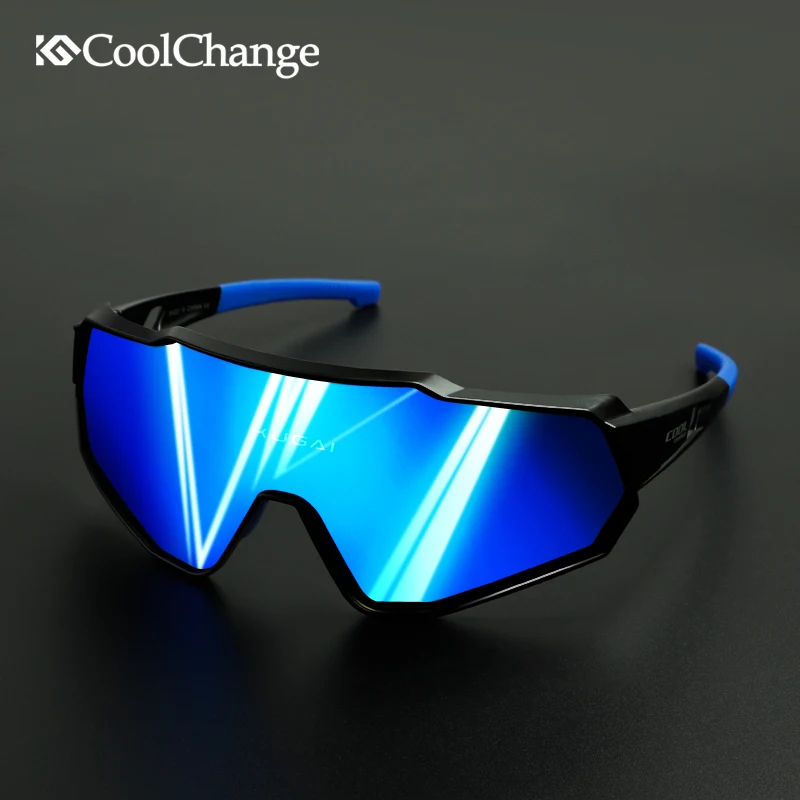 CoolChange поляризованные велосипедные очки для бега, езды на велосипеде UV400, солнцезащитные очки для спорта на открытом воздухе, MTB, велосипедные очки, очки для мужчин и женщин