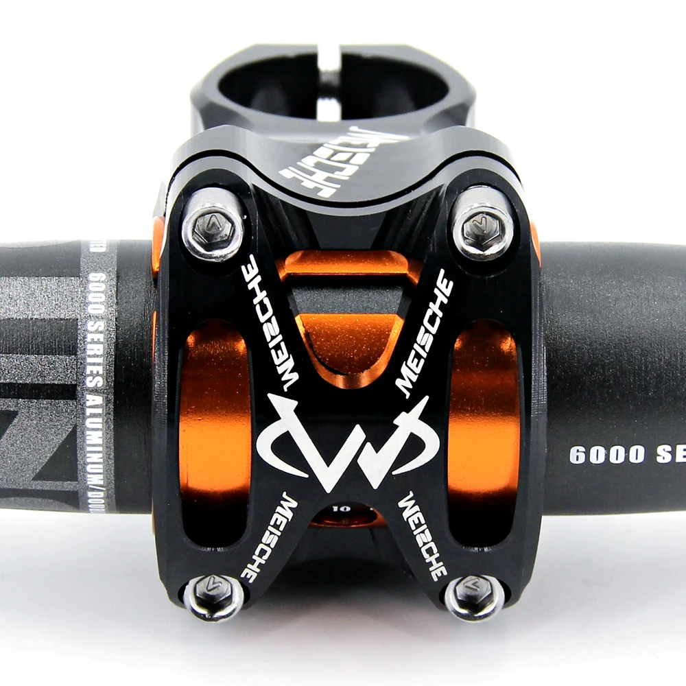 

MEISCHE MTB 50mm Stem CNC 31.8mm Handlebar Bicycle Honsun Ultralight 0 Degree Rise FR AM Enduro 28.6mm Steerer Mountain Stems