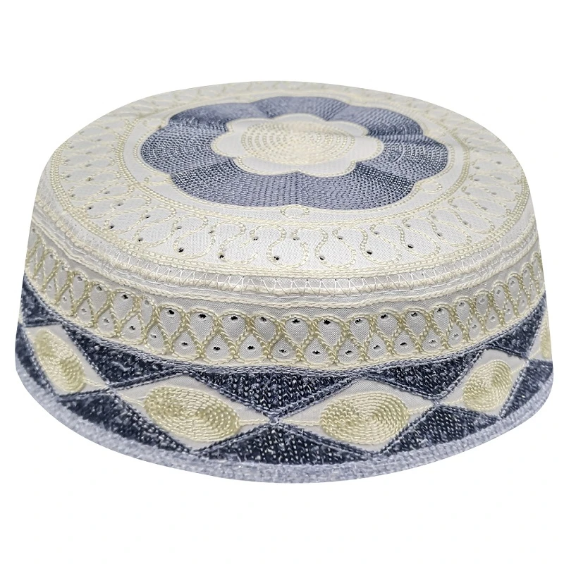 Мужские серые и белые мусульманские молитвенные шапки Yarmulke Еврейская Кипа для