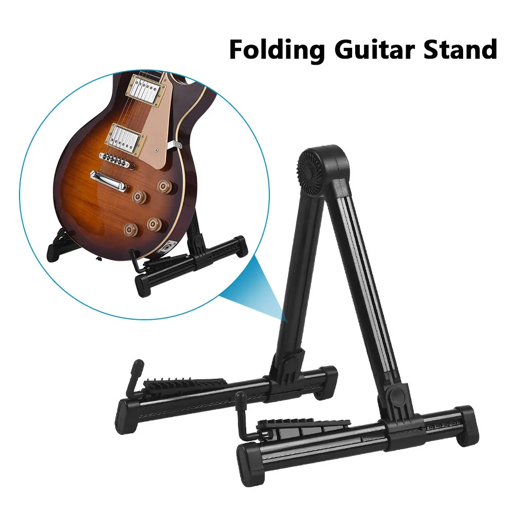 

Professional Electric Guitar Stand Folding Electric Acoustic Bass Stand Universal Guitar Accessories