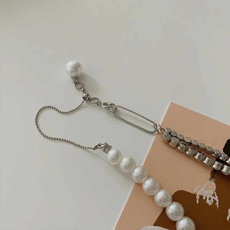 

High level pearl zircon clavicle chain, new fashion in 2021. Net red light luxury design, sweater accessories, necklace for wome