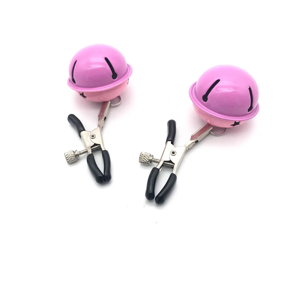 Зажим для сосков с колокольчиком секс игрушки зажим именной биркой