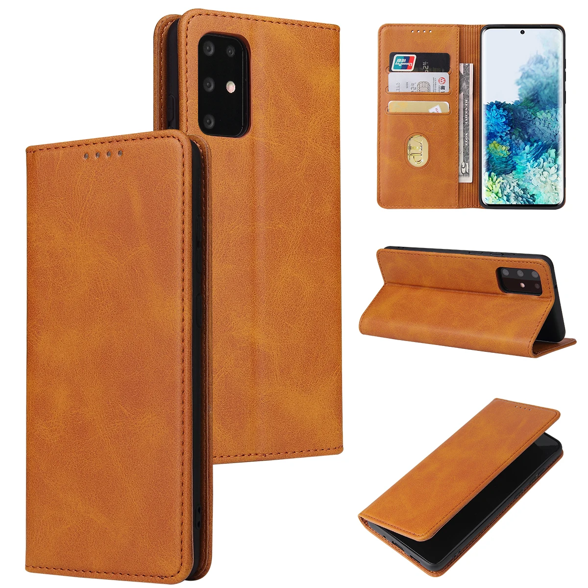 Чехол-книжка с бумажником для Samsung S10 PLUS S20 FE S21 ULTRA кожаный чехол Note 10 20 держателем