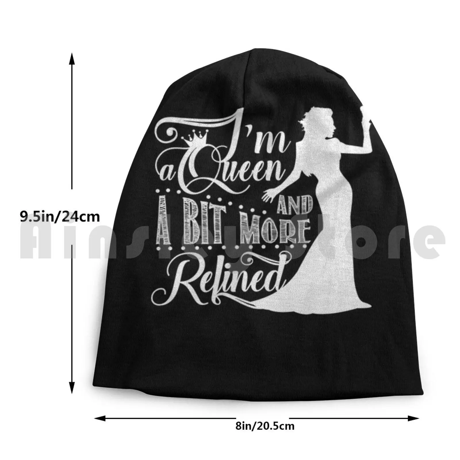 Изысканные шапочки Я королева и бита Удобная пуловерная кепка Однажды в сказке