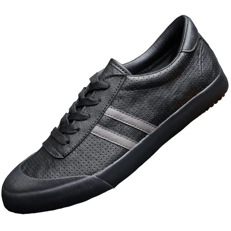 Мужские кроссовки с вулканизированной подошвой дышащие полосатые в британском