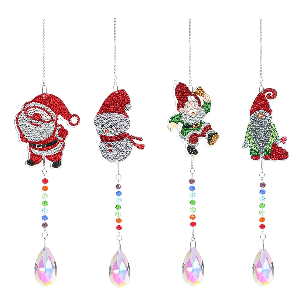 

Алмазная картина «сделай сам», Рождественский подвесной кристалл, Ловец света, колокольчики ветра, украшение, настенное украшение, украшен...