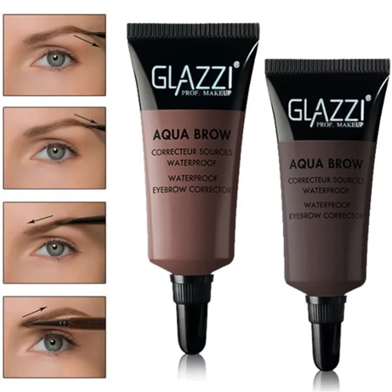 Микроблейдинг тату ручка для бровей макияж гель из хны 8 цветов черный коричневый