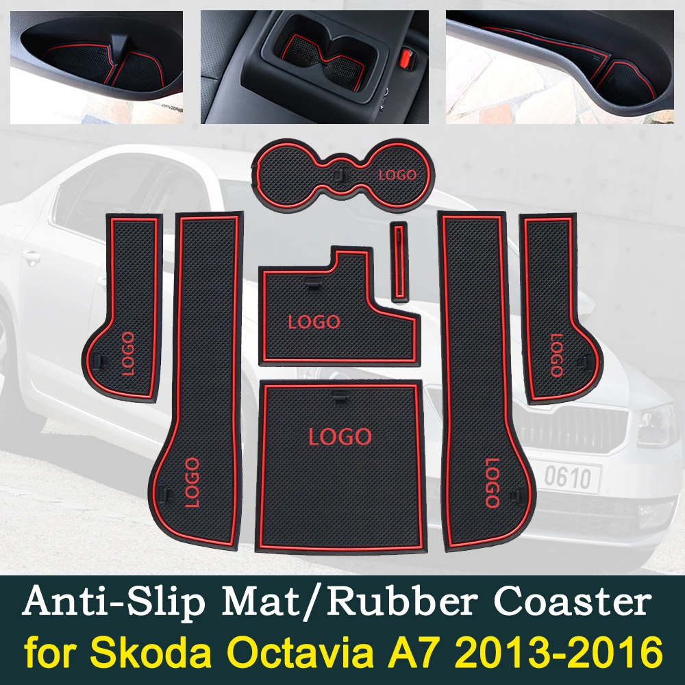 Противоскользящая резиновая накладка на дверь автомобиля красные ворота слот