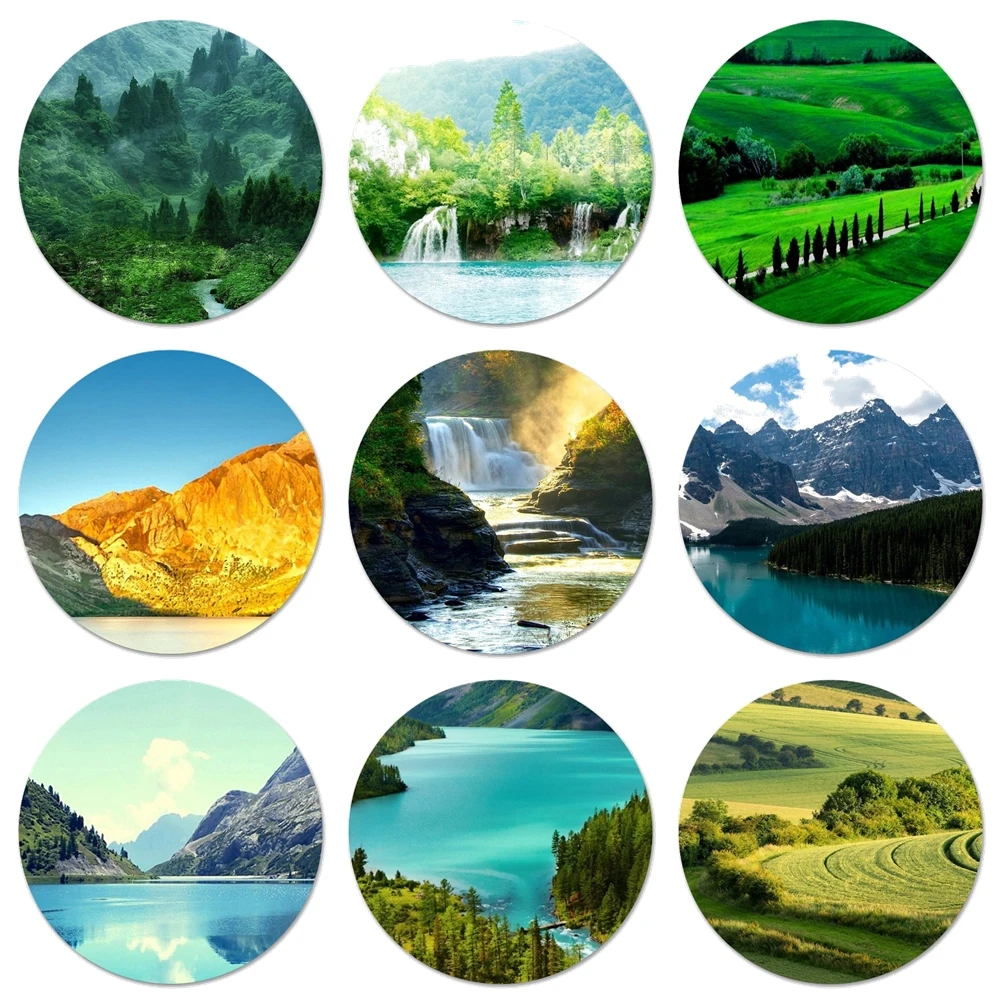 

58 мм Великолепный природный пейзаж, магнитная открывалка для бутылок в холодильнике для пива, колы Sue, открывалка для бутылок