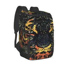 Protable Insulated Thermal Cooler Waterproof Lunch Bag Tiger Predator Feline Picnic Camping Backpack Double Shoulder Wine Bag